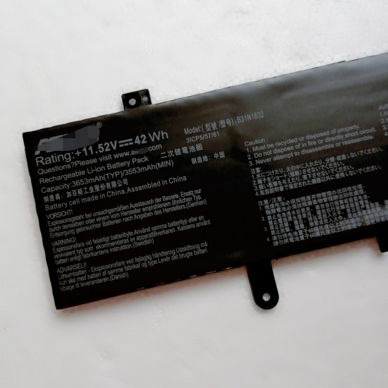 B31N1632 42Wh Battery For Asus VivoBook 14 A405UA X405UA X405UQ