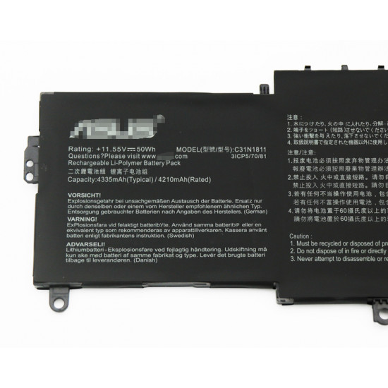 Asus C31N1811 ZenBook 14 UX433FN UX433FA A5054T Battery