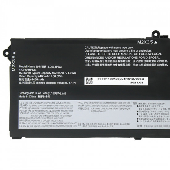 Lenovo L20L4PD3 L20M4PD3 ThinkBook 16p G2 ACH Battery