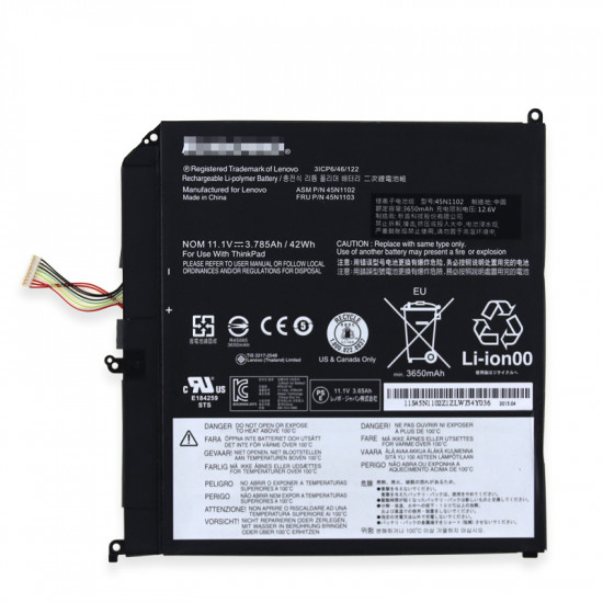 Lenovo ThinkPad X1 Helix 45N1102 45N1103 42Wh 100% New Battery